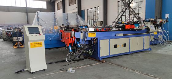 1آلة ثني الأنابيب 5 بوصات CNC أوتوماتيكي 2 محركات سيرفو 2 محور كهربائي ثني أنابيب